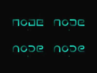 NODE Logotype Exploration blockchain brand identity branding business company computer gradient graphic design internet logo design logotype modern network office pc simple startup tech technology wordmark