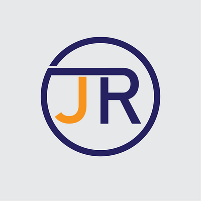 Letter JR Logo in adobe illustrator adobe illustrator branding design graphic design logo