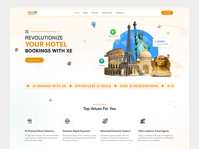 Tour - Rezxe Ai Distribution Website ai ai distribution booking distribution flight hotel hotel booking rent ticketing tour tourism travel travel agency travel ai trip vacation web ui website