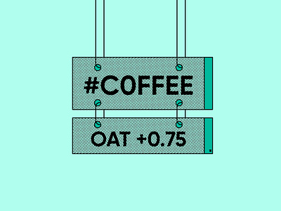 #c0ffee 2d caffeine code coffee halftone hex illustration illustrator milk oat sign vector