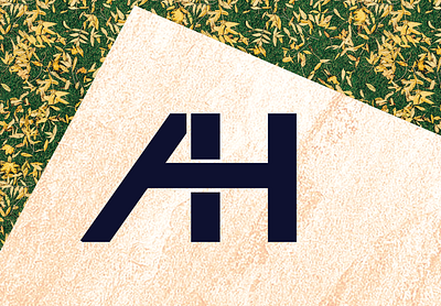 Letter AH Logo in adobe illustrator adobe illustrator branding design graphic design logo