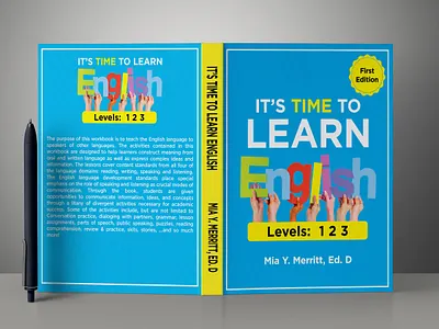 It’s Time to Learn English 3d book mockup amazon kdp book book cover book cover art book cover design book cover designer book cover mockup book design ebook ebook cover educational book cover epic epic book epic book covers epic bookcovers epic covers its time to learn english paperback professional book cover