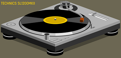 axonometric view on underground. n.01 axonometric illustration lp turntable