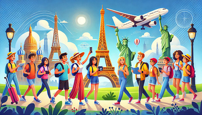 Unlocking the World: A Guide to Student Tour Companies graphic design