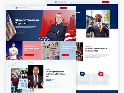 Politician Ecommerce TNC - Government Website Template donations government website political politician webflow webflow template