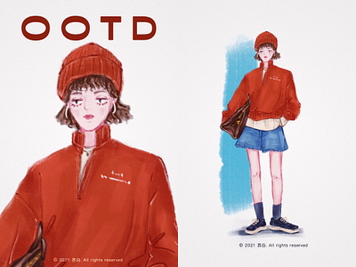 一周look 01 design design draw illustration illustration art banner design illustration design typography