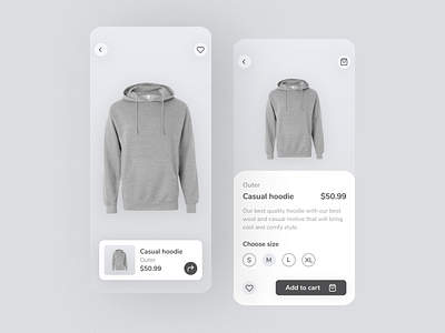 Cloths Mobile APP - Clothing Store app clothing app design ecommerce ecommerce app minimal mobile mobile design shop shop app ui ux