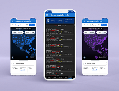 COVID Safety App USA Screens android android app android app design android design app app design app ui design