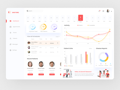 Healthcare services web application adobe xd clean dashboard design doctor figma healthcare new orange saas saas application ui uiux user experience user interface design user reseach userinterface ux web application yallow