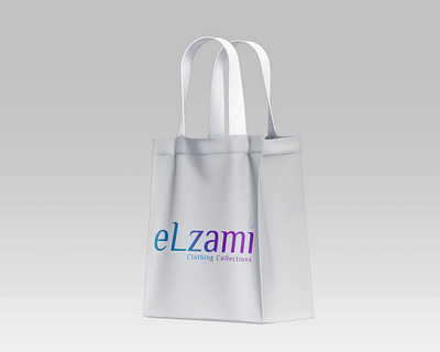 Shopping bag branding design illustration logo