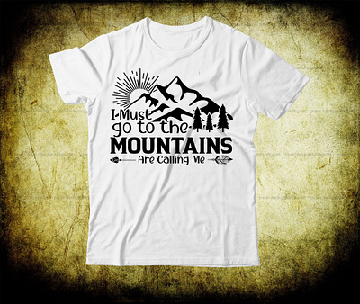 SVG mountains t shirt design branding custom custom t shirt design illustration lettering logo shirt svg t shirt design text typography vector white