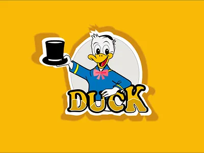Duck Cartoon Logo cartoon graphic design logo mascot twitch