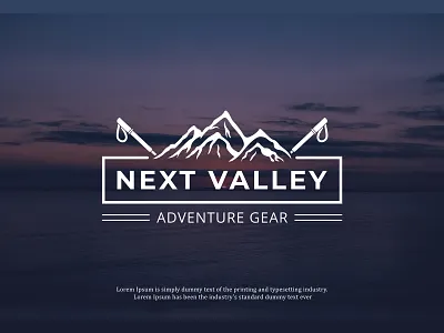 Next Valley Mountain Adventure logo design adventure logo business logo camping logo graphic design hiking logo illustration landscape logo minimalist logo mountain logo outdoor logo snow logo tour logo tourism logo travel logo