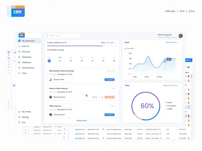 CRM UI/UX app crm design exoft graphic design ui ux