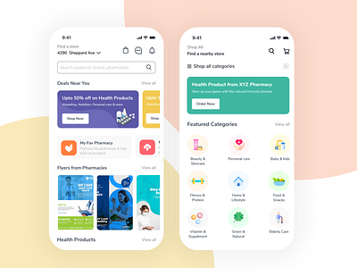 Pharmacy App app design pharmacy ui uiuxdesign uxdesign