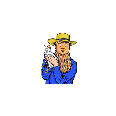 The Amish vote 13labseditorial illustration