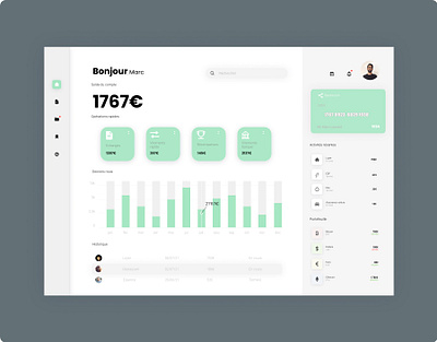 Banking Dashboard app design ui ux web