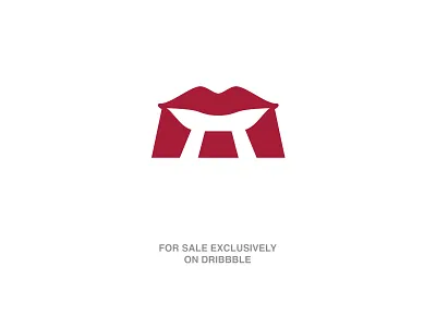 Lips Logo for Sale Exclusively for sale lips logo logomark sell woman
