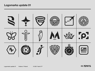 Logomarks update 01 brand brand identity branding branding design brandings logo logo construction logo design logo designer logo designs logo grid logodesign logomark logomarks logotype modern modernism symbol design symbols visual identity