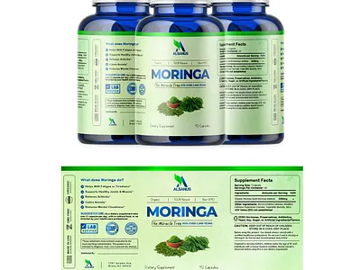 Moringa label Design label design