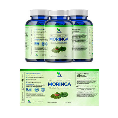 Moringa label Design label design