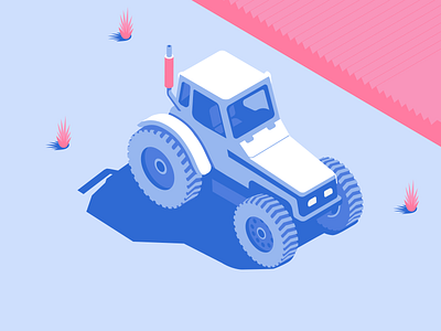 Pink / Blue p.5 adobe ai blue fields illustration illustrator pink vector vibes