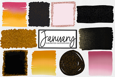 January Sublimation Backgrounds celebration background