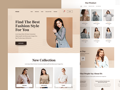 eCommerce Fashion ecommerce fashion fashion landing page fashion sale fashion website landing page sale ui ui design website