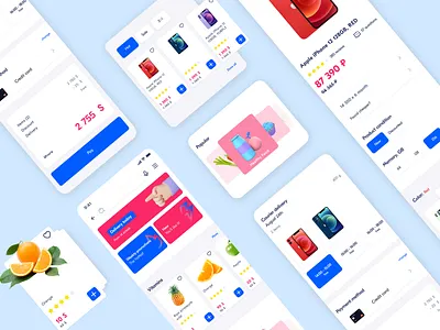 Mobile app marketplace design app cards ui catalog design design ui digital food goods marketplace mobile mobile app product shop shopping ui ux