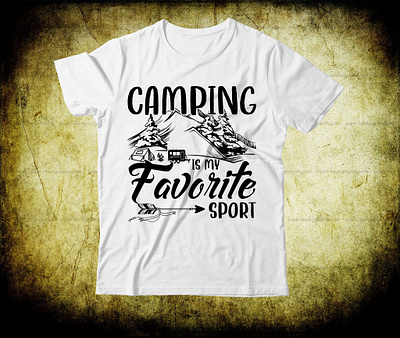 CAMPING T SHIRT DESIGN branding custom custom t shirt design illustration shirt svg svg design t shirt t shirt typography vector