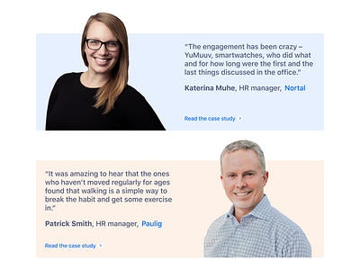 Testimonials for a landing page WIP landing page testimonials ui ux design web design wip