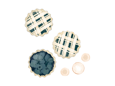 Blueberry Pies branding design digital art digital illustration flat illustration flatlay food illustration illustration procreate