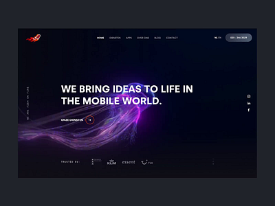 Homepage - Fish on Fire animation app development dennis fishonfire jellyfish loading loading animation pulse rotterdam sea snellenberg transition ui