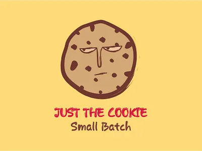 JUST THE COOKIE Brand Logo 3d branding cartoon graphic design hand drawn logo motion graphics