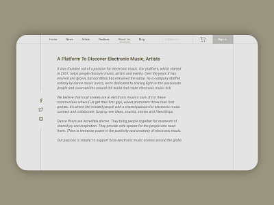 About US about us artists branding figma label design minimalism ui ux web web design xd