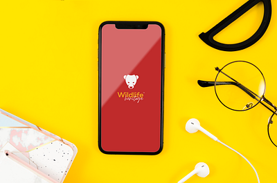 Mobile Mock-up Presentation for Wildlife Logo 3d branding design flat graphic design illustration logo minimal ui vector