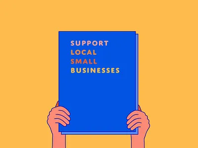 Support Local color design illustration illustrator local shopsmall supportlocal vector