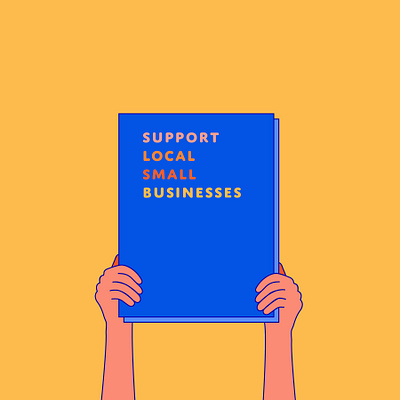 Support Local color design illustration illustrator local shopsmall supportlocal vector