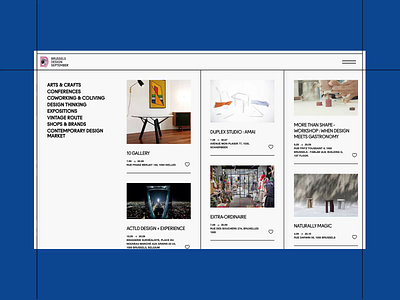 Brussels Design September is online artist brussels brutalism event grid lines minimal nuxt photography typography webdesign website