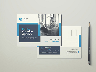 Corporate Postcard design Template multipurpose