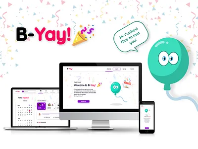 B-Yay! Birthday reminder app adobeillustrator adobephotoshop design designthinking figma graphic design interface mobile mobileapp sketch ui userexperience ux uxdesign web webapp webresponsive