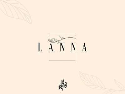 Logo for natural cosmetics LANNA beauty branding cosmetic graphic design logo logotype minimalist natural simple