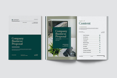 Elegant Business Proposal Document Indesign annual annual report branding business catalog clean colorful design elegant graphic design illustration indesign logo magazine minimal modern motion graphics print printable template