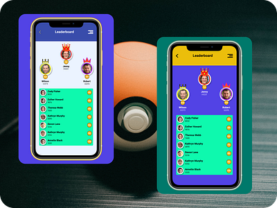 Leaderboard color design gaming leaderboard ui ux