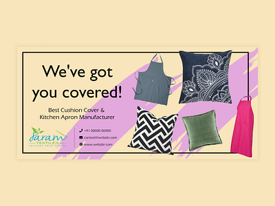 Banner for Apron & Cushion adobe photoshop adobe photoshop cs6 apron banner banner design cloth clothing cs6 cushion photoshop