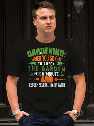 GARDENING NICHE T SHIRT DESIGN branding design designer mahabub garden lover t shirt gardening graphic design illustration t shirt designer t shirt portfolio tee shirt tee sirt designer typography vector