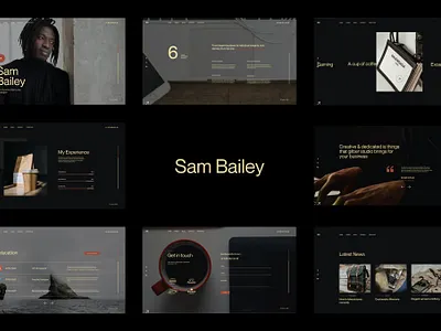 SamBailey - Personal CV/Resume HTML Template app bootstrap branding cv design designer freelancer graphic design html illustration logo motion graphics personal portfolio resume ui ui design ux ux design website