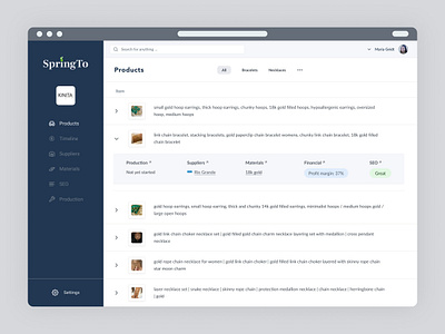 SpringTo Product Design analytics apple apple design clean design crm dashboard data visual data visualization design etsy design intuitive design modern and simple design modern design over time saas saas tools simple design stripe design ux design uxui design