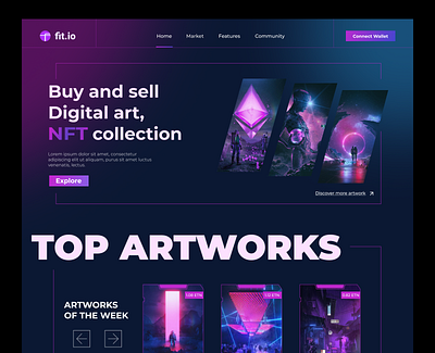 NFT Marketplace Web Ui design ui ux