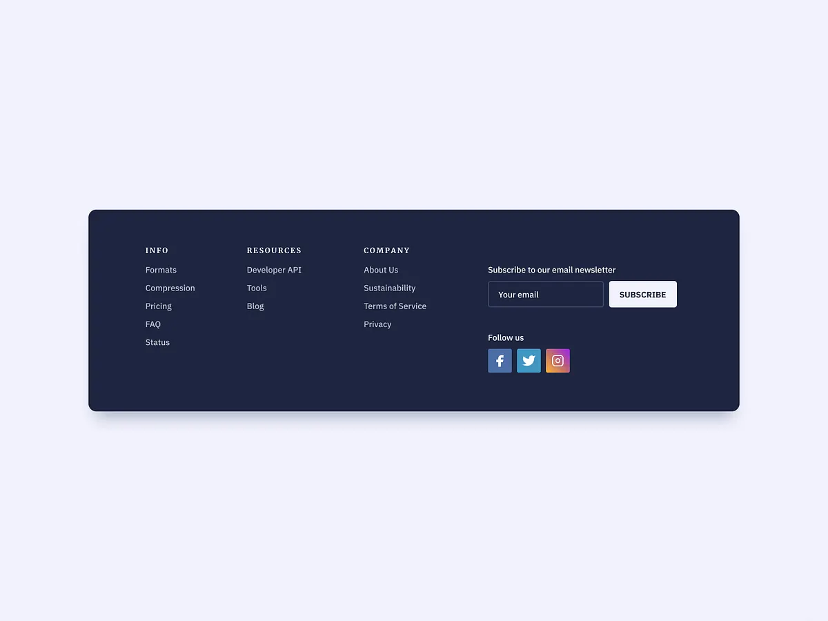 Footer UI designs, themes, templates and downloadable graphic elements ...